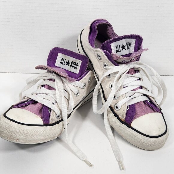 Converse All Star Double Tongue Low Tops sneakers 7 - Picture 1 of 6